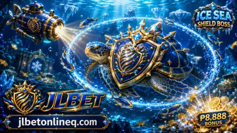 JLBET fishing scene with an expanding gold net across the sapphire water corridor
