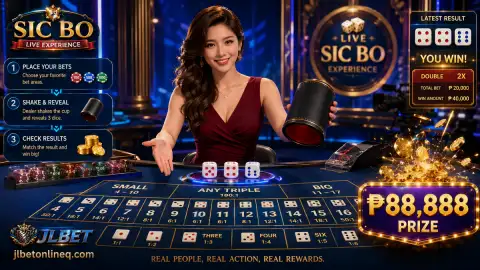 JLBET live casino table artwork continuing the sapphire dealer and card sequence