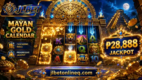 JLBET slot reel close-up featuring seven, bell, sapphire gem, crown and wheel symbols